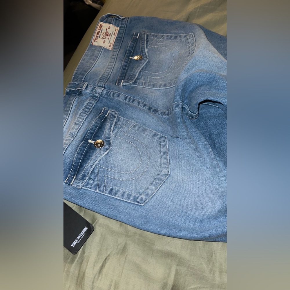 True Religion Billie Mid Rise Straight Flap